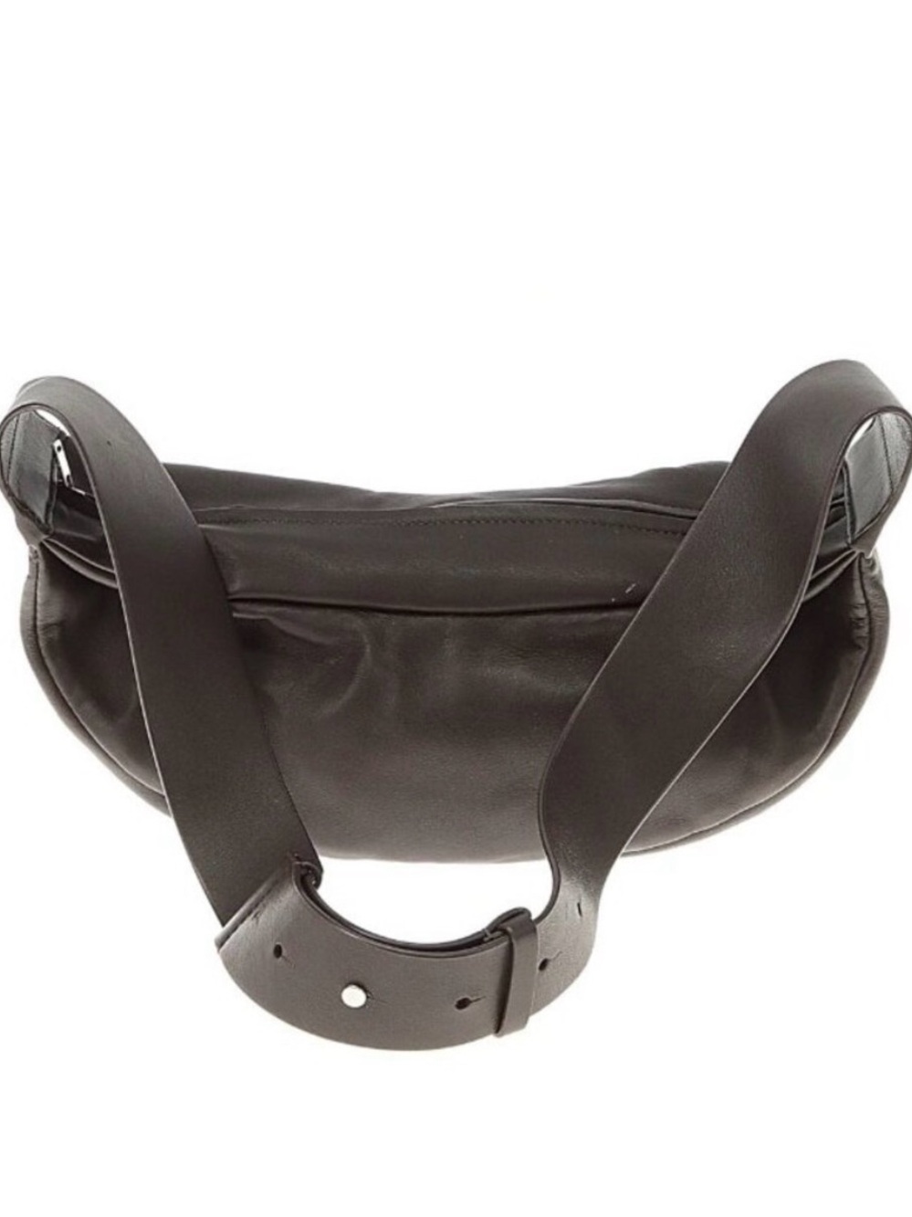 LIKE NEW - COS chocolate Brown Leather Crossbody Sling Bag - Picture 2 of 8